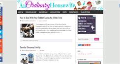 Desktop Screenshot of anordinaryhousewife.com